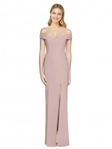 Off the Shoulder Criss Cross Back Trumpet Prom Dress Clearance