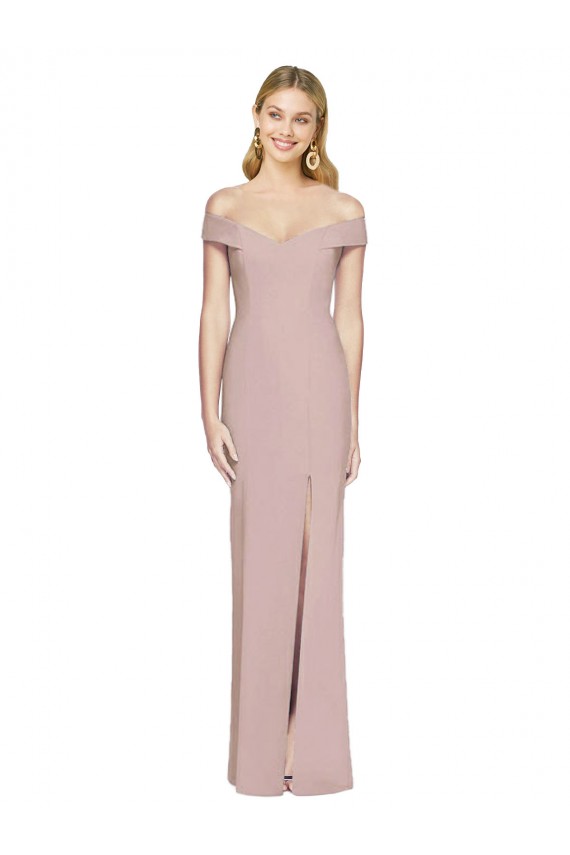 Off the Shoulder Criss Cross Back Trumpet Prom Dress Clearance