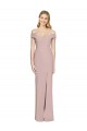 Off the Shoulder Criss Cross Back Trumpet Prom Dress Clearance