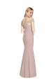 Off the Shoulder Criss Cross Back Trumpet Prom Dress Clearance
