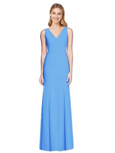 Flattering Trumpet Long Sleeveless Prom Dress with Open Back Clearance