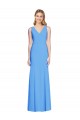 Flattering Trumpet Long Sleeveless Prom Dress with Open Back Clearance