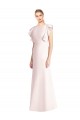Ruffle Cap Sleeves Open Back Trumpet Prom Dress Clearance