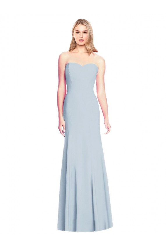 Sweetheart Strapless Flared Skirt Maxi Prom Dress Clearance