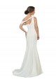 One Shoulder Crepe Prom Dress with Draped Off the Shoulder Strap Clearance