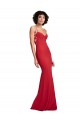 Spaghetti Strap Slip Neckline Crepe Prom Dress Clearance