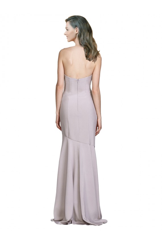 Crepe Mermaid Prom Dress with Low Back Clearance
