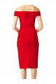 Off the Shoulder Square Neck Cocktail Prom Dress / Homecoming Dress Clearance