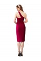 One Shoulder Short Crepe Cocktail Prom Dress / Homecoming Dress Clearance