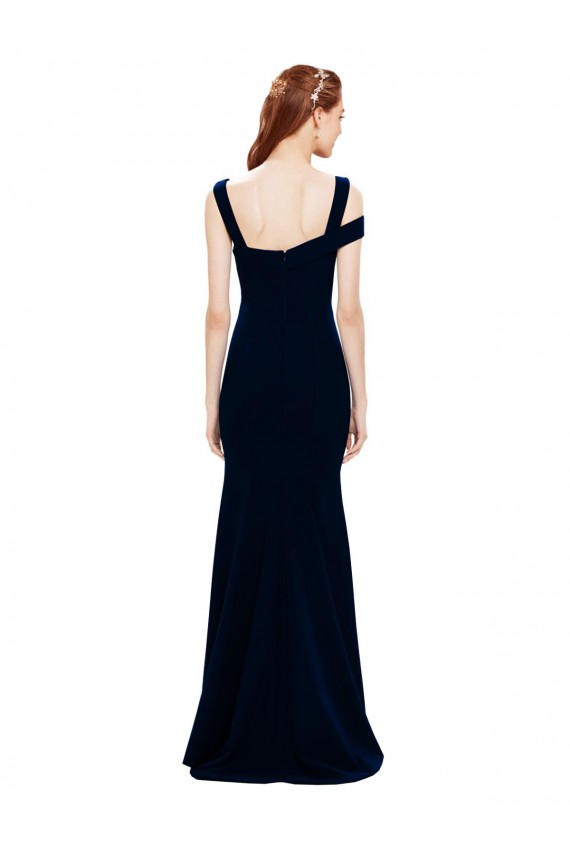 Sleeveless Crepe Mermaid Prom Dress with Side Slit Clearance