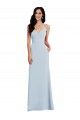 V Back Spaghetti Strap Maxi Prom Dress with Pockets Clearance