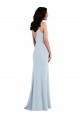 V Back Spaghetti Strap Maxi Prom Dress with Pockets Clearance