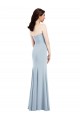 Strapless Notch Crepe Prom Dress with Front Slit Clearance