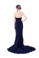 Strapless Sweetheart Neckline Crepe Prom Dress with Satin Waistband Clearance