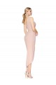 Short Knee Length Crepe Cocktail Dress / Prom Dress Clearance