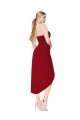 Cocktail Length Sweetheart Mermaid Wrap Crepe Prom Dress Clearance
