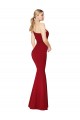 One Shoulder Long High Neck Sleeveless Mermaid Crepe Prom Dress Clearance