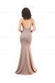 Fishtail Shape V-Neck Crepe Prom Dress with Slit Clearance