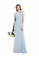 Halter Bow Neck Open Back Soft Full Length Trumpet Prom Dress Clearance