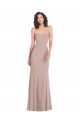 Strapless Princess Line Crepe Mermaid Prom Dress Clearance