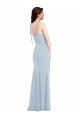 Bustier Style Crepe Prom Dress with Bow Straps Clearance