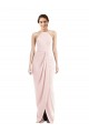 Halter Draped Tulip Skirt Maxi Prom Dress Clearance
