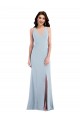 Criss Cross Cutout Back Maxi Prom Dress with Front Slit Clearance