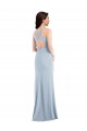 Criss Cross Cutout Back Maxi Prom Dress with Front Slit Clearance