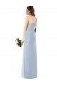 One Shoulder Crepe Trumpet Prom Dress with Front Slit Clearance