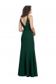 Form Fitting Stretch Crepe A-Line Prom Dress Clearance