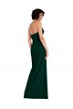 Scooped Strapless Neckline Crepe Prom Dress with Side Slit Clearance