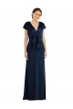 Soft Bow Blouson Bodice Trumpet Crepe Prom Dress Clearance