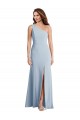 Bold One Shoulder Trumpet Maxi Crepe Prom Dress Clearance