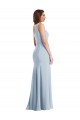 Bold One Shoulder Trumpet Maxi Crepe Prom Dress Clearance