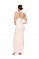 Cowl Neck Strapless Stretch Satin Prom Dress with High Split Clearance