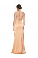 One Shoulder Ruched Stretch Satin Prom Dress with Thigh High Split Clearance