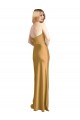 Sleek Strapless Long A-Line Stretch Satin Prom Dress Clearance