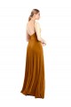 Long Velvet Cowl Neck Slip Prom Dress Clearance