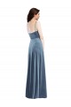 Velvet Wrap Maxi Prom Dress with Pockets Clearance