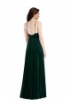 Velvet Halter Maxi Prom Dress with Front Slit & Pockets Clearance