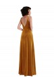 Twist Front Cutout Velvet Maxi Prom Dress with Pockets Clearance