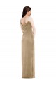 Asymmetrical One Shoulder Velvet Maxi Slip Prom Dress Clearance
