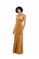 Romantic Velvet Floor Length Prom Dress with Wrap Detail Clearance
