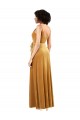 Romantic Velvet Floor Length Prom Dress with Wrap Detail Clearance