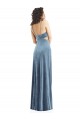 Spaghetti Strap Long Full Length Velvet Maxi Prom Dress Clearance