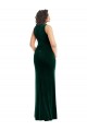 Square Neck Long Velvet Maxi Prom Dress Clearance